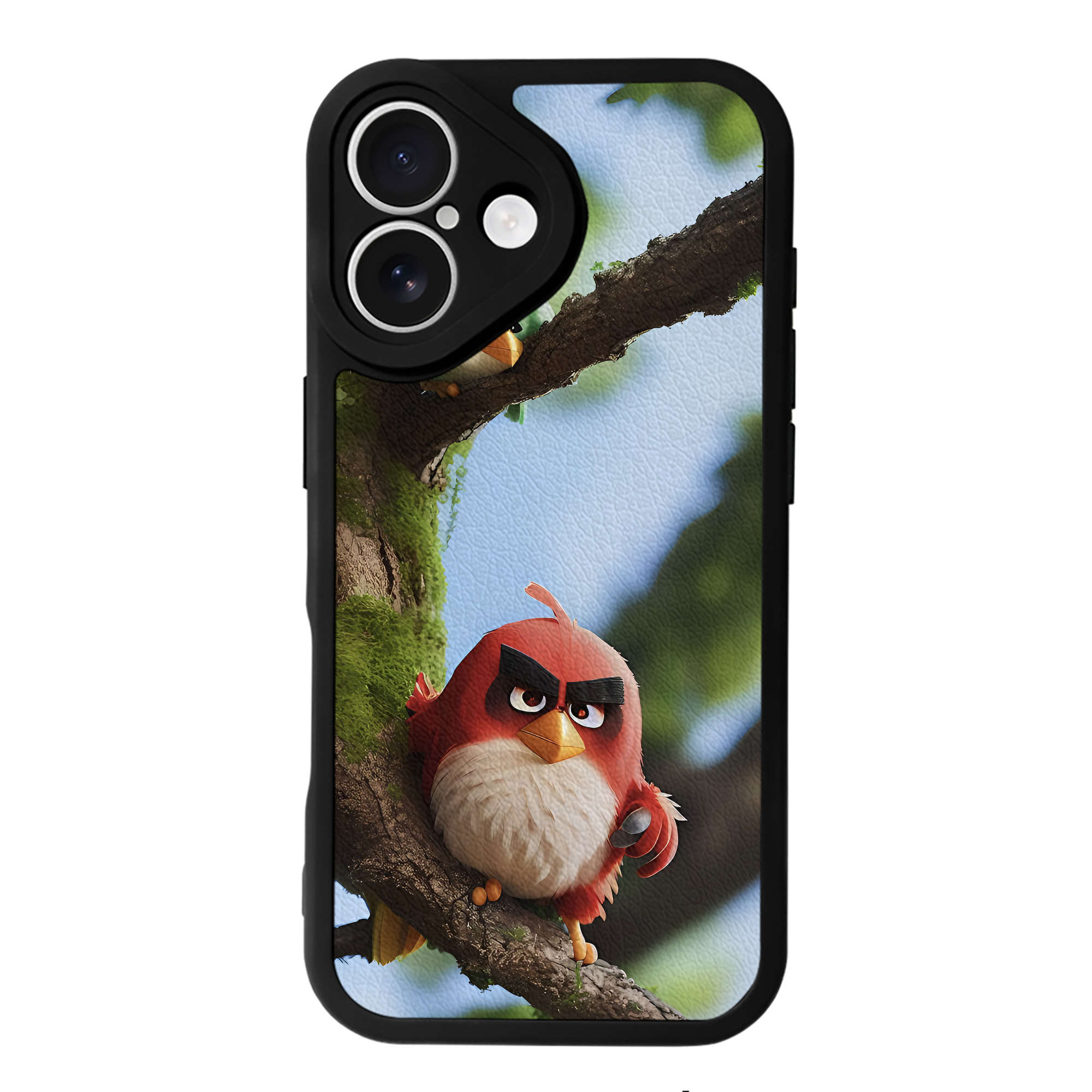 （画像用） Angry Birds アングリーバード 【iPhone 16シリーズ対応】シリコンスマホケース（レザー調） 材質：シリコン